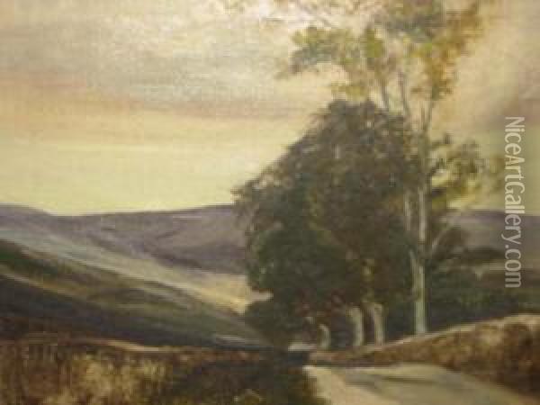 Road Down Wharfedale Oil Painting - Jane Sutherland