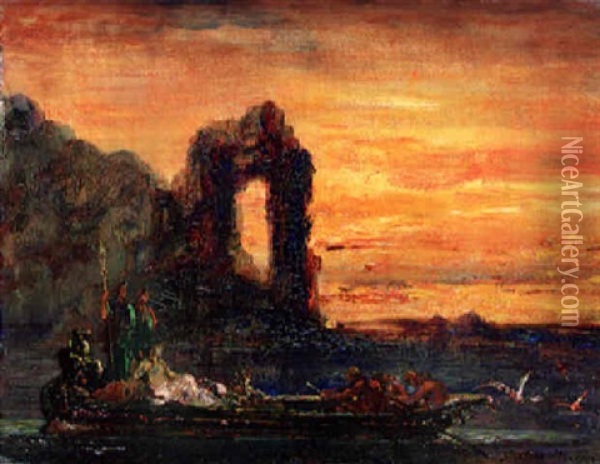 Cleopatre Sur Le Nil Oil Painting - Gustave Moreau