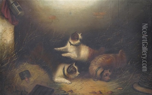 Waiting For Their Victim Oil Painting - Edward Armfield