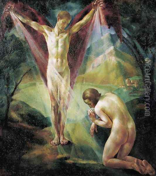 Revelation 1923 Oil Painting - Erzsebet Korb