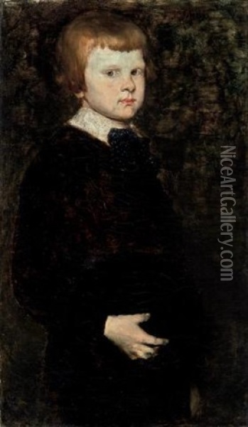 Portrait Of Piloty's Son Oil Painting - William Merritt Chase