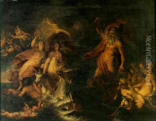 The Rape Of Europa Oil Painting - Gerard Seghers