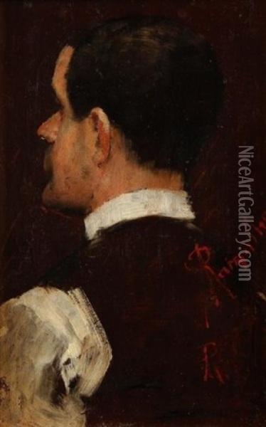 Portrait De Belmiro De Almeida Oil Painting - Antonio Ramalho
