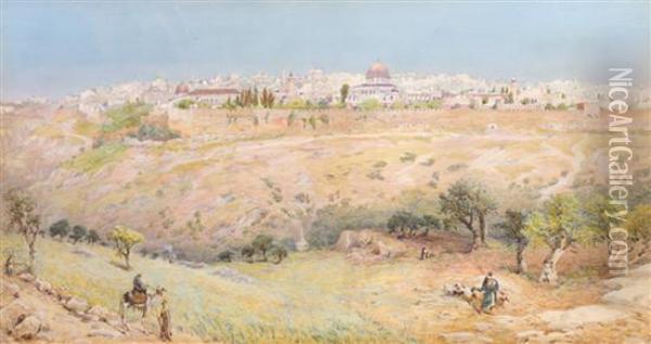 Jerusalem Oil Painting - Henry Andrew Harper