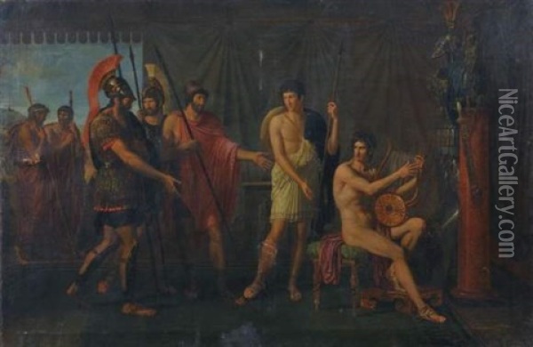 Le Refus D'achille Oil Painting - Frederic Jean-Baptiste Desmarais