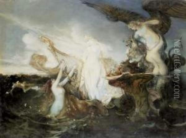 La Naissance De Venus Oil Painting - Gustave Moreau