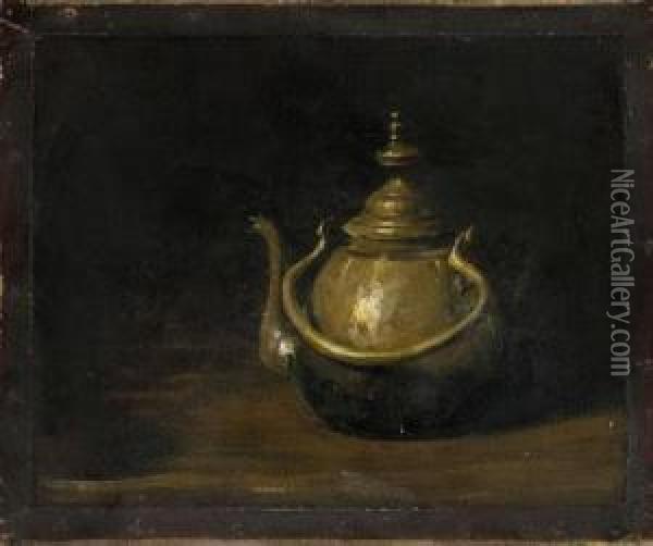 The Copper Kettle Oil Painting - William Merritt Chase