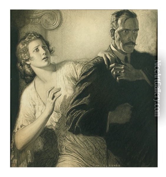 The Villain Oil Painting - Wladyslaw Theodor Benda