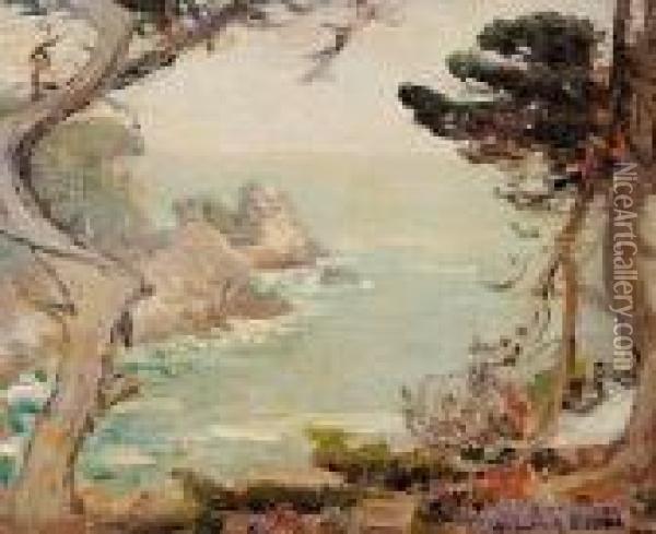 Grey Day Point Lobos Oil Painting - William Posey Silva