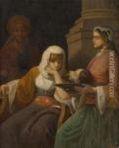 Salome Oil Painting - Theodore Jacques Ralli