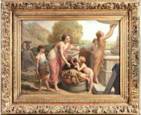 Jeunes Grecques A La Fontaine Oil Painting - Henri Pierre Picou