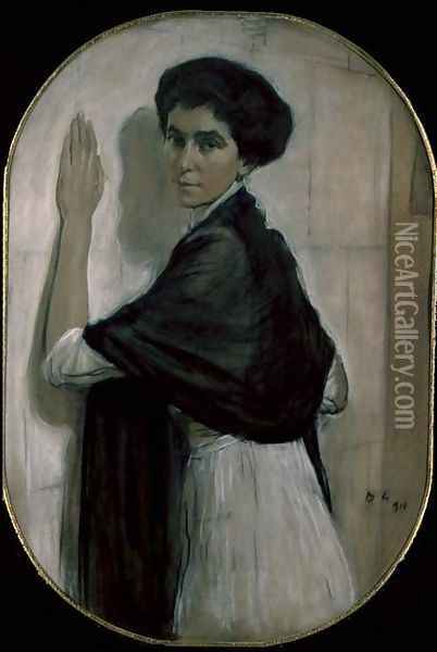 Portrait of Countess Olsuphyev, 1911 Oil Painting - Valentin Aleksandrovich Serov
