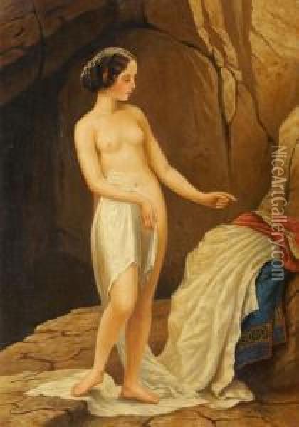 Weiblicher Akt Oil Painting - Neff Von Timoleon Karl