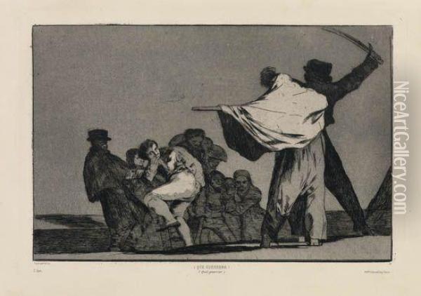 Meten La Paja En El Culo Oil Painting - Francisco De Goya y Lucientes
