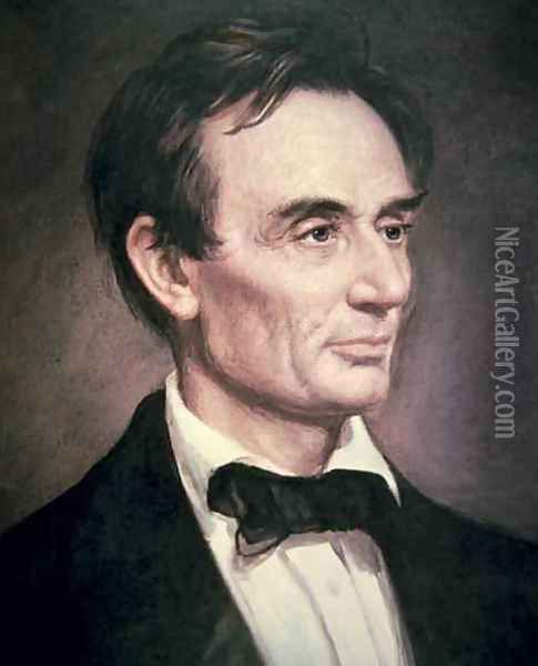Abraham Lincoln 1809-60 Oil Painting - George Peter Alexander Healy