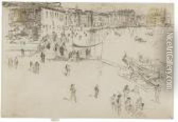 The Riva, No. 2 Oil Painting - James Abbott McNeill Whistler