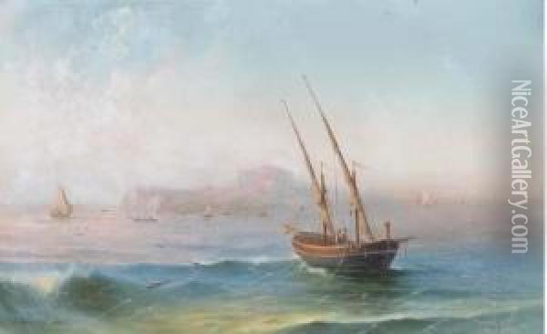 Italian Coast Oil Painting - Ivan Konstantinovich Aivazovsky
