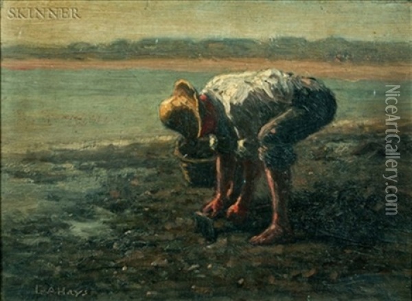 Clam Digger Oil Painting - George Arthur Hays