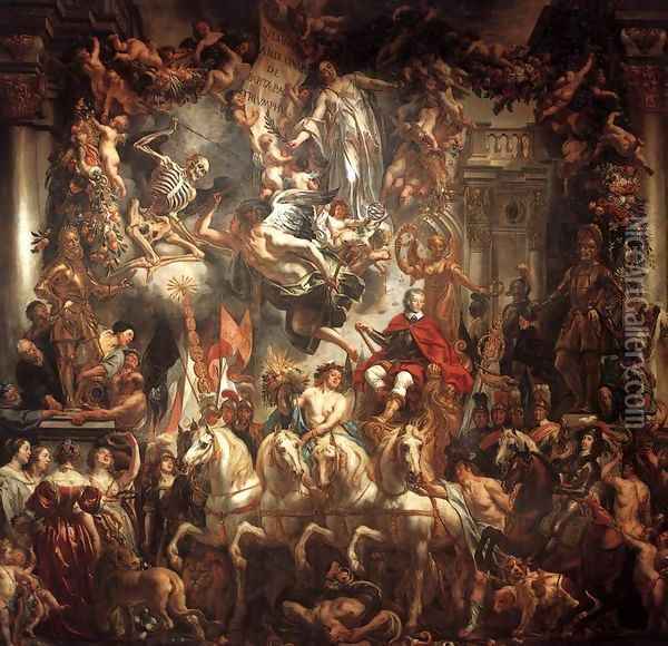 Triumph of Frederik Hendrik 1647-52 Oil Painting - Jacob Jordaens