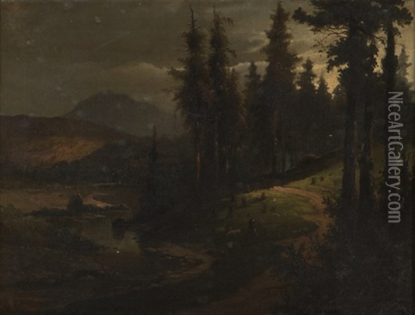 A View Of Mount St. Helena From The East Oil Painting - Virgil Williams