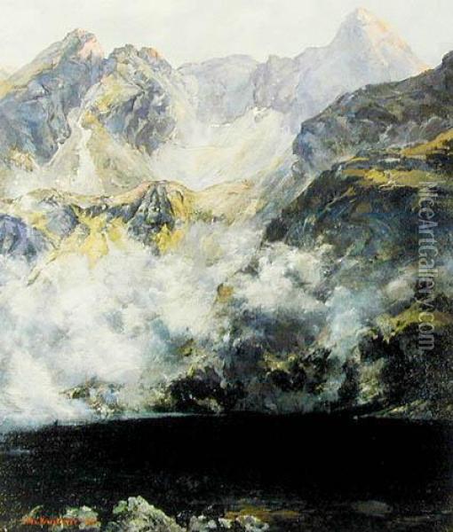 Pejzaz Tatrzanski, 1899 R. Oil Painting - Aleksander Mroczkowski