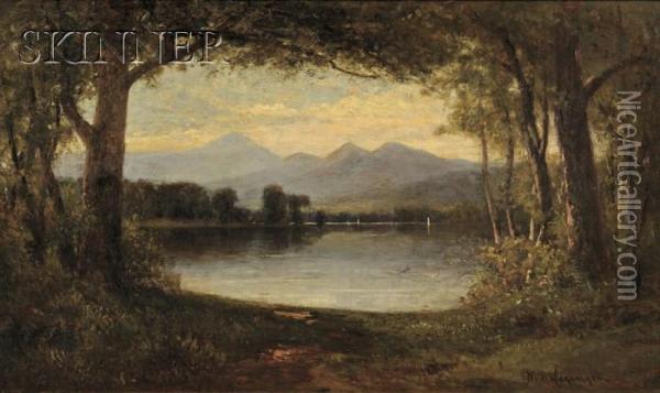 Eden Lake, Near Mt. Chocorua Oil Painting - Nicolay Tysland Leganger