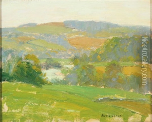 Summer Landscape Oil Painting - Bruce Crane