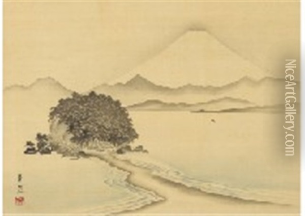 Enoshima Oil Painting - Kiitsu Suzuki