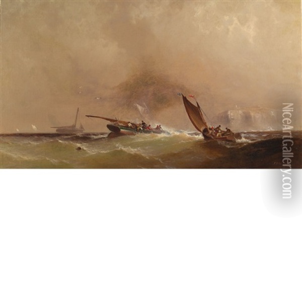 Cod Fishing Oil Painting - Franklin Dullin Briscoe