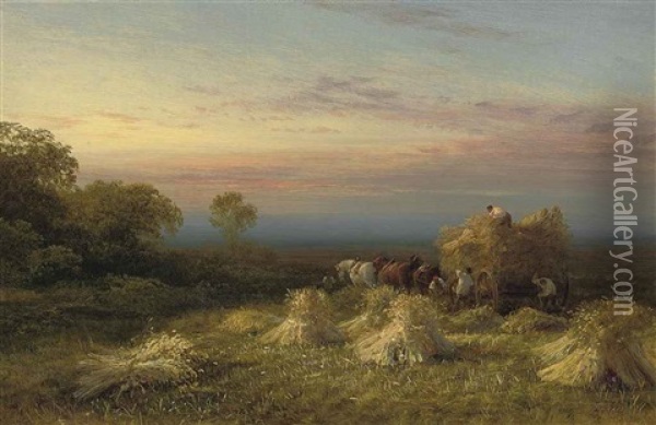 At The End Of The Day Oil Painting - George Cole