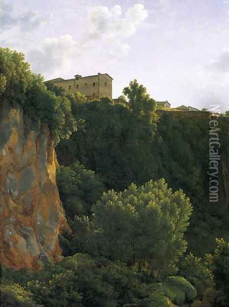 Gorge at Civita Castellana Oil Painting - Jean-Joseph-Xavier Bidauld