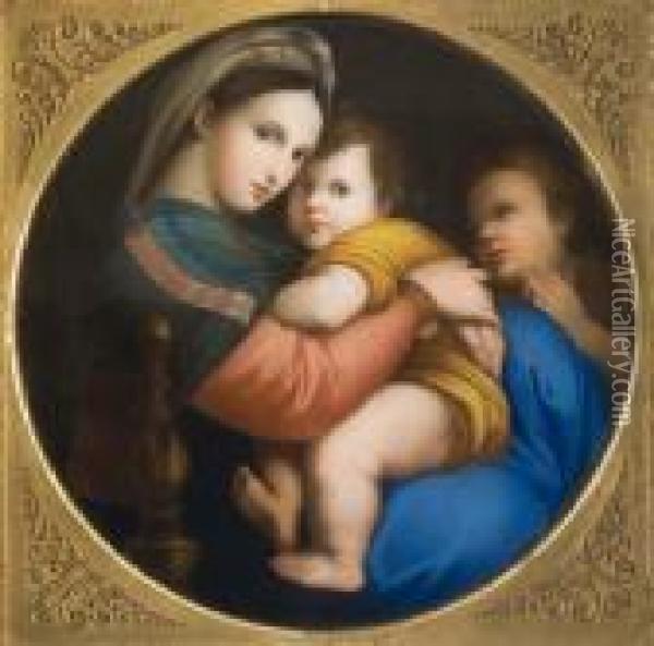 Madonna Della Seggiola Oil Painting - Anton Raphael Mengs