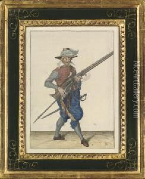 The Exercise Of Armes Oil Painting - Andries Jacobsz. Stock