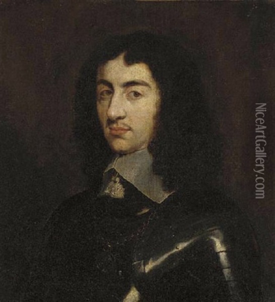 Portrait Of Charles Ii In Armour Oil Painting - Philippe de Champaigne