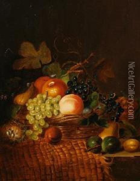 Still Life Of Fruit Oil Painting - Henry George Todd