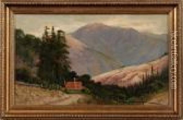 Mt. Sierra In The Distance Oil Painting - James Everett Stuart