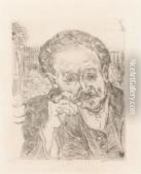 Portrait Of Dr. Gachet Oil Painting - Vincent Van Gogh