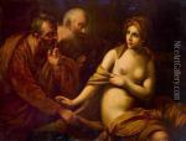 Susanna E I Vecchioni Oil Painting - Guido Reni