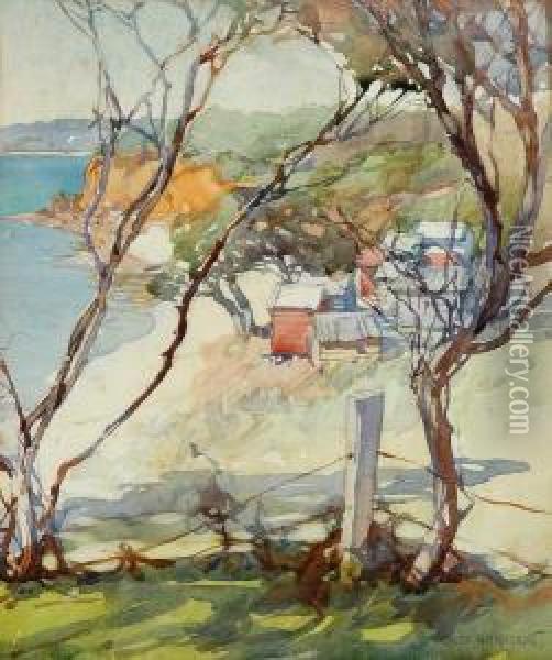 View Onto The Beach Oil Painting - Harold Brocklebank Herbert