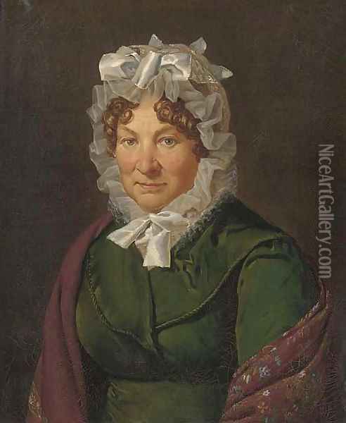 Portrait of an old lady Oil Painting - Henri-Joseph Boichard