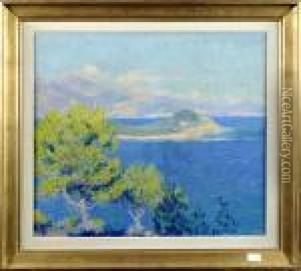 Paysage Mediterraneen Oil Painting - Lucien Rion