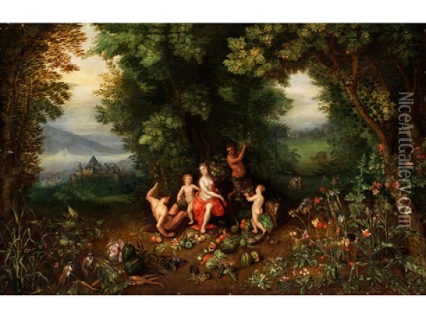 Allegorie Der Gottin Ceres Oil Painting - Peeter Van Avont