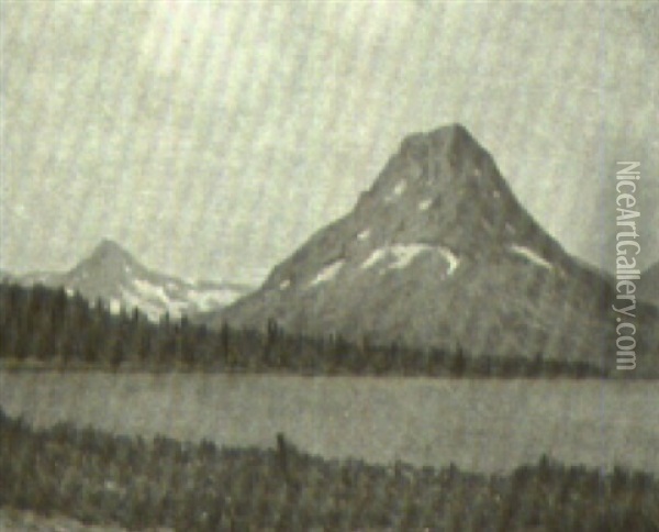 Glacier National Park, Montana Oil Painting - Charles Warren Eaton