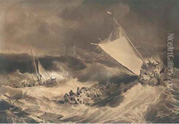 A shipwreck, by C. Turner Oil Painting - Joseph Mallord William Turner
