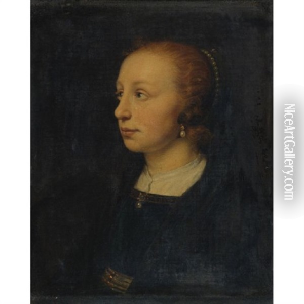 Portrait Of A Lady Oil Painting - Pieter Fransz de Grebber