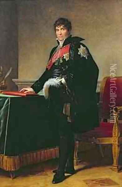 Count Michel Regnaud de Saint Jean dAngely 1761-1819 Oil Painting - Baron Francois Gerard