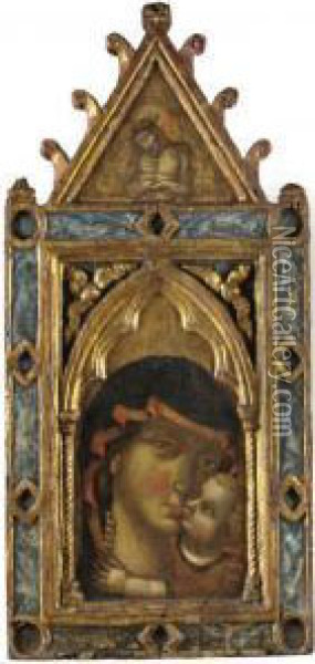 Madonna Col Bambino; Pieta Oil Painting - Niccolo Di Segna