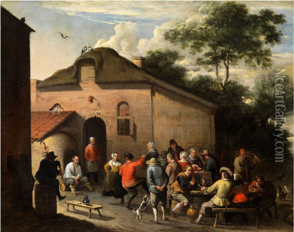 Das Bauernfest Oil Painting - Erasmus De Bie I