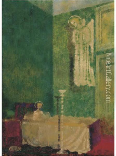 Verkundigung An Maria Oil Painting - Augusto Giacometti