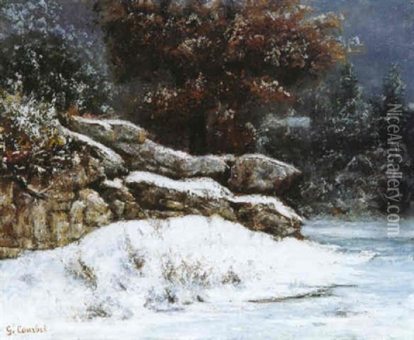 L'hiver Oil Painting - Gustave Courbet